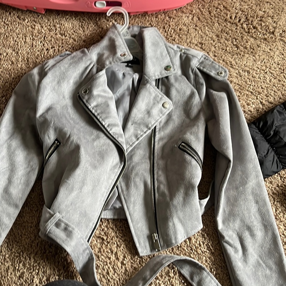 Urban retro gray suede jacket. Never worn.